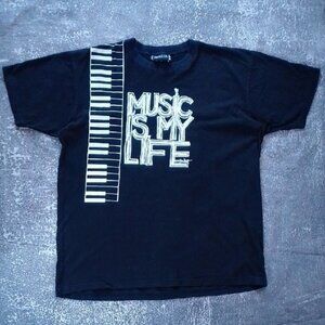 VINTAGE 90s MUSIC IS LIFE MARILYN BROOKS T-shirt UNISEX